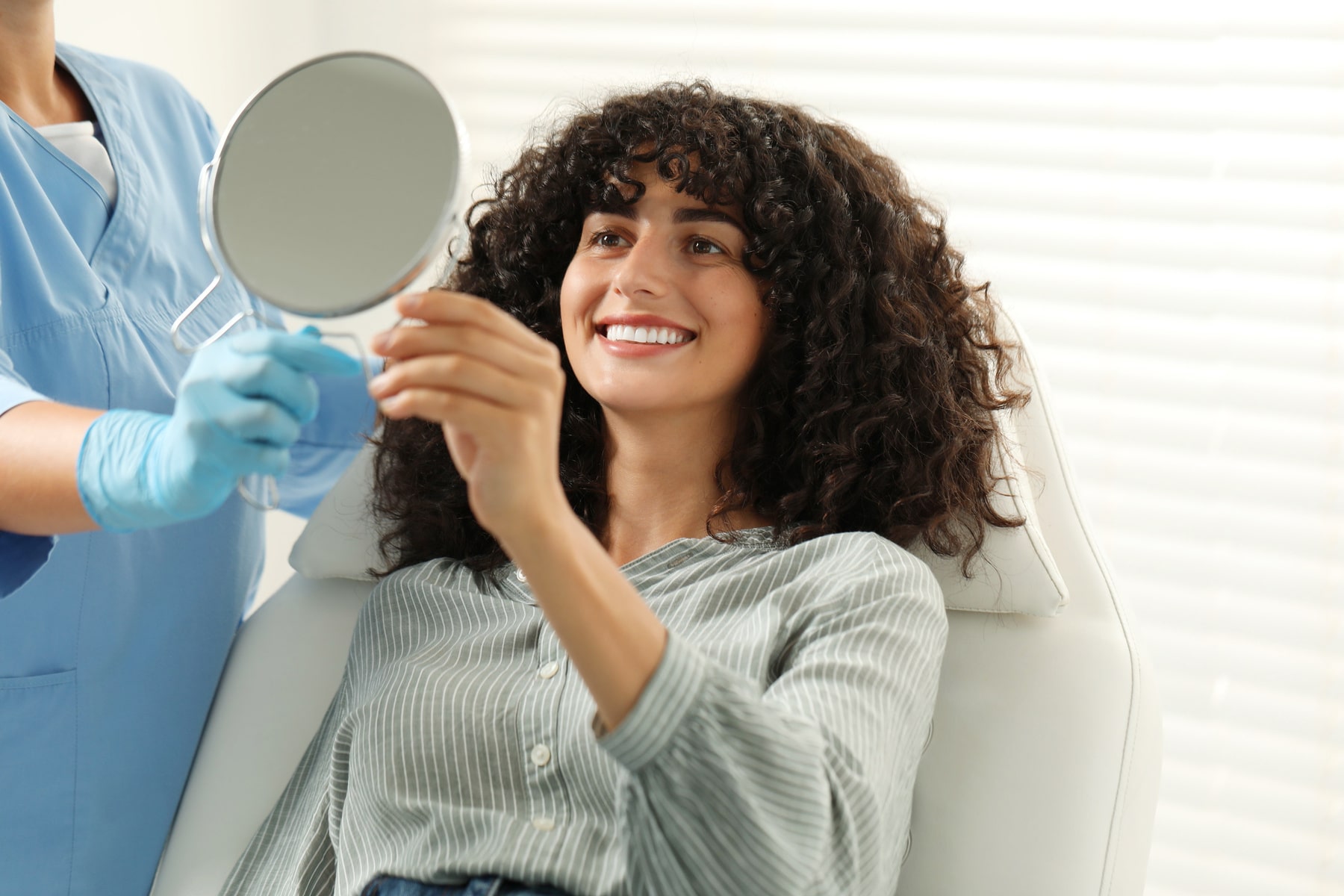 patient thrilled with her cosmetic dental care from Lakeshore Dental in Fort Mill SC